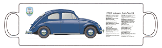 VW Beetle Type 114B 1953-55 Mug 2